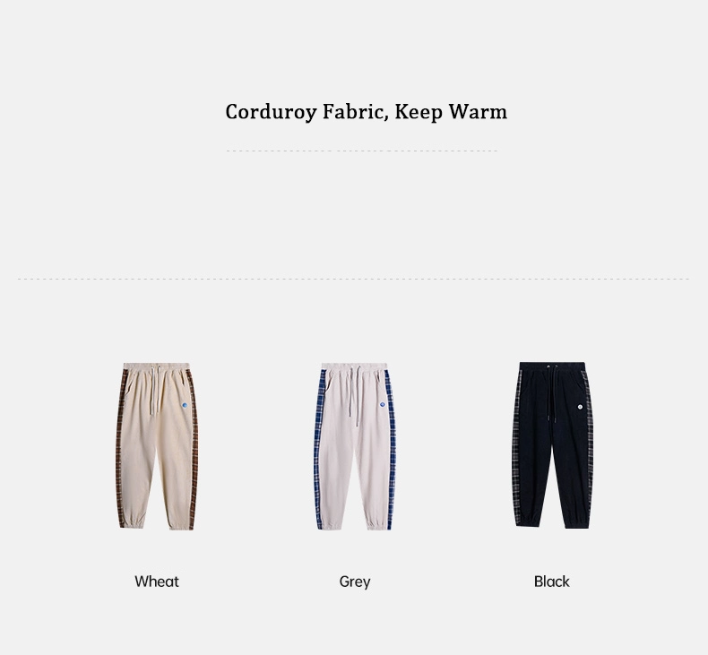Rigorer Corduroy Pants Cotton Fabric Warm Winter Unisex
